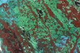 Chrysocolla & Malachite Slab From Arizona - Clear Coated #119753-1
